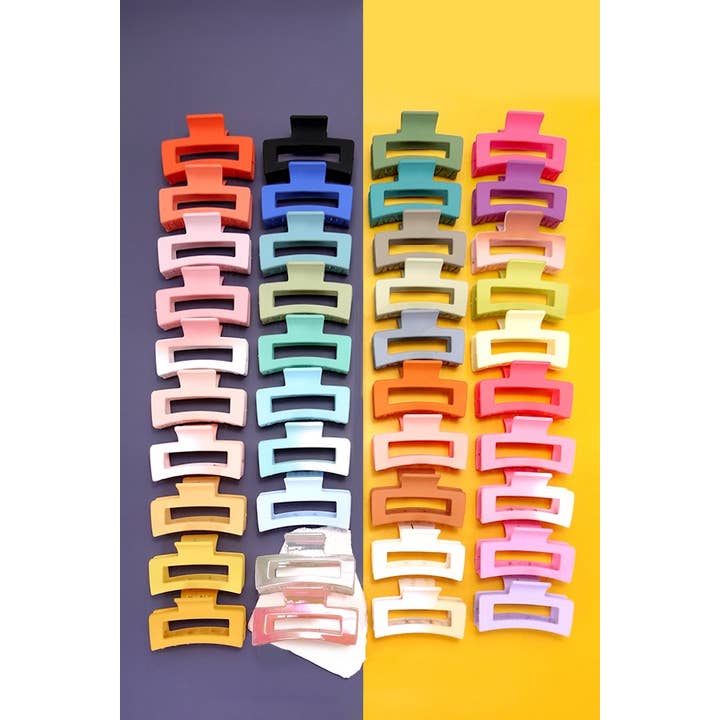 JOSSLYN by wall to wall - Wholesale Hair Clip - Women's - JUMBO CLASSIC HAIR CLAW CLIPS | 21H0244