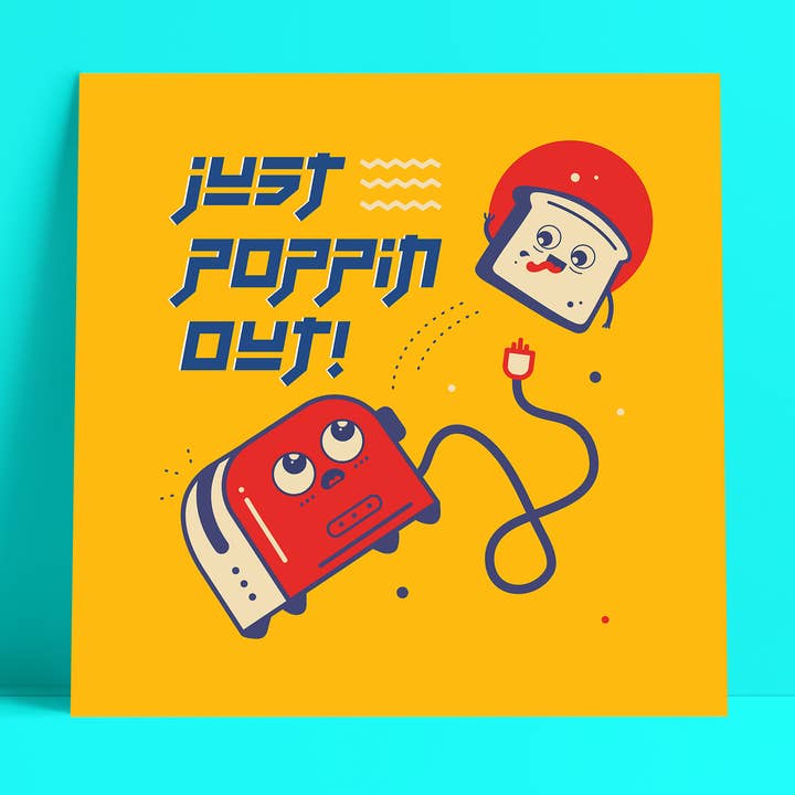 Kom er gewoon uit! Food Art Print voor wholesale door Geeky Little Monkey