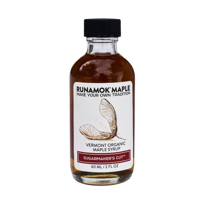 Sugarmaker's Cut Pure Organic Maple Syrup 60ml for wholesale by Runamok