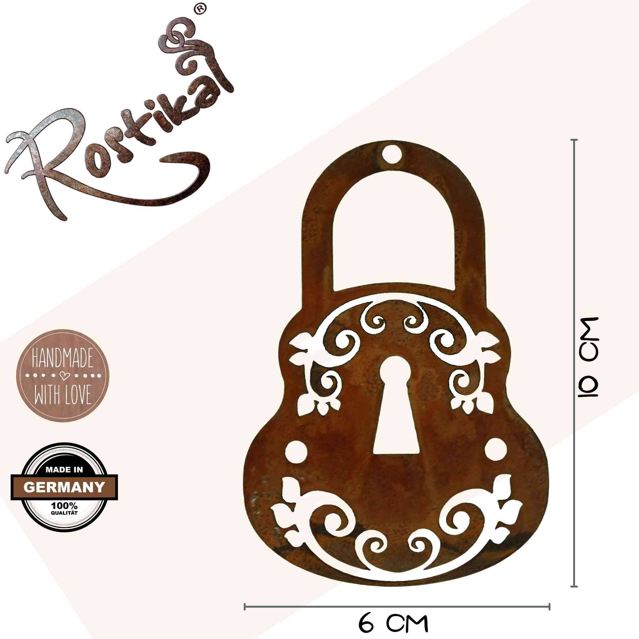 Rostikal - Wholesale Wall Accent - Padlock with key | nostalgic hanging decoration4