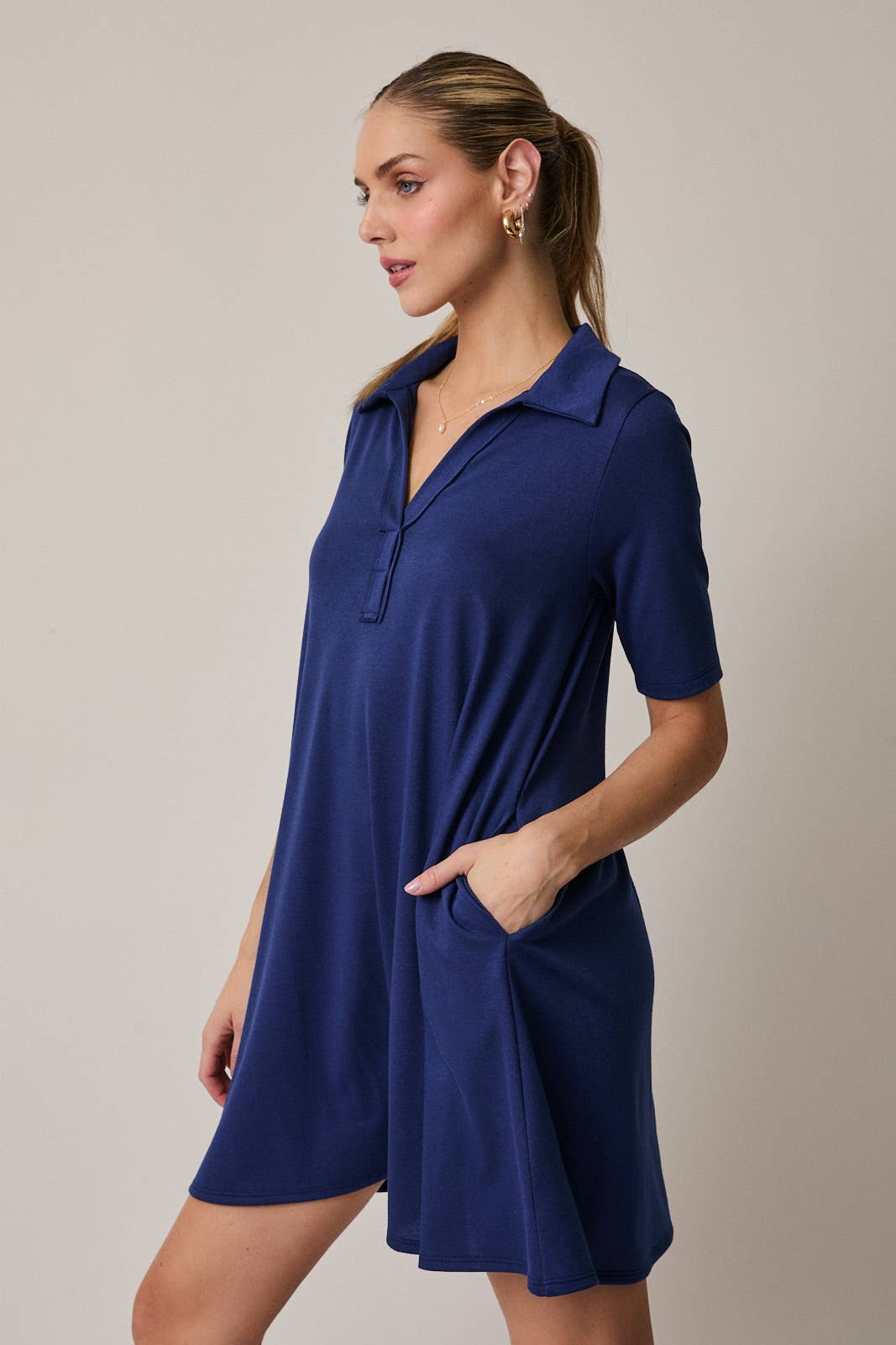 GILLI - Vente Robe – femme - Robe polo mini à manches mi-longues15