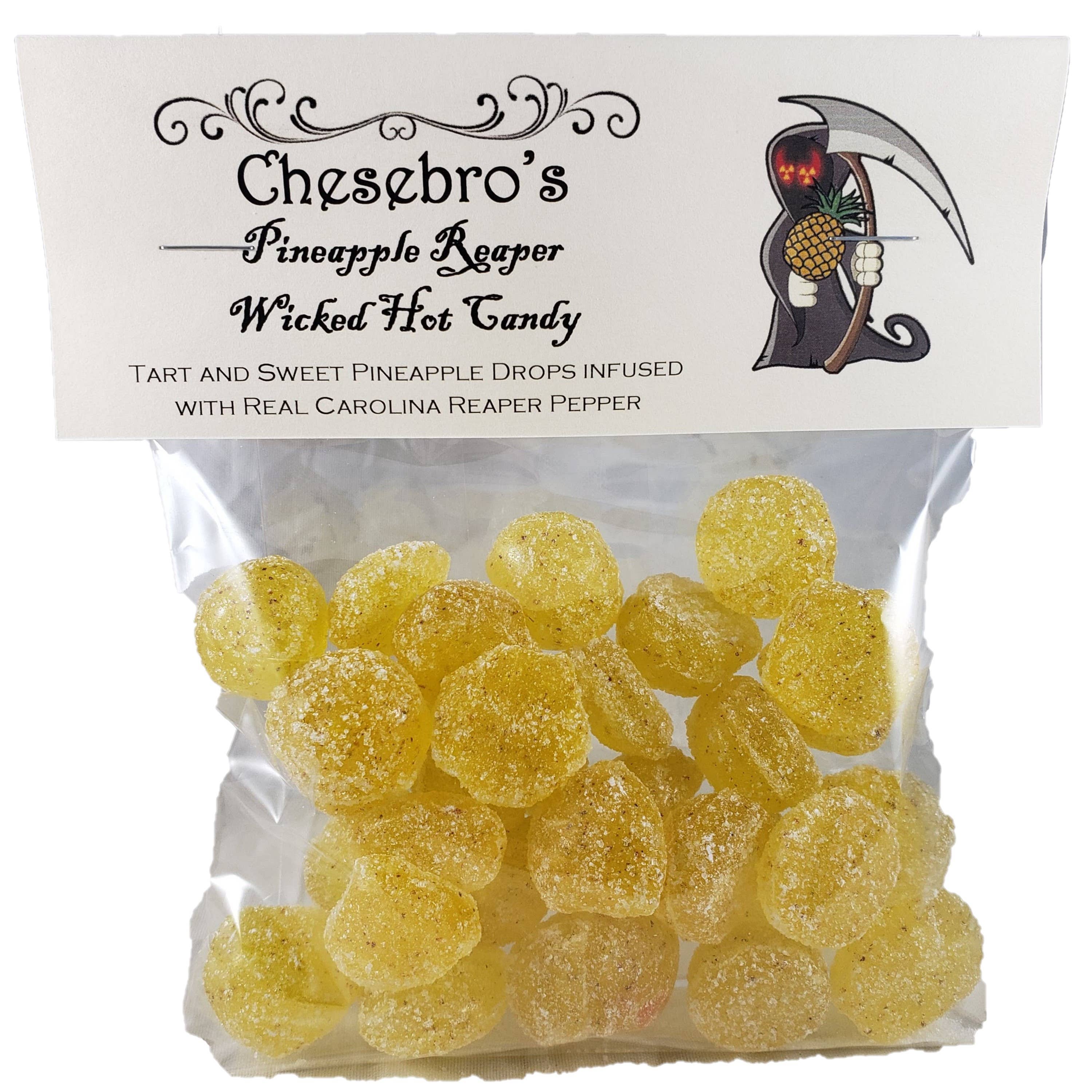 Chesebro's Handmade Confections and Candy - Wholesale Hard Candy - Pineapple Reaper Spicy Hard Candy Drops, 4.5 oz.1