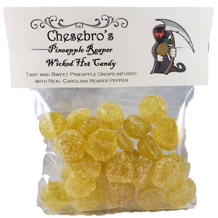 Chesebro's Handmade Confections and Candy - Wholesale Hard Candy - Pineapple Reaper Spicy Hard Candy Drops, 4.5 oz.1