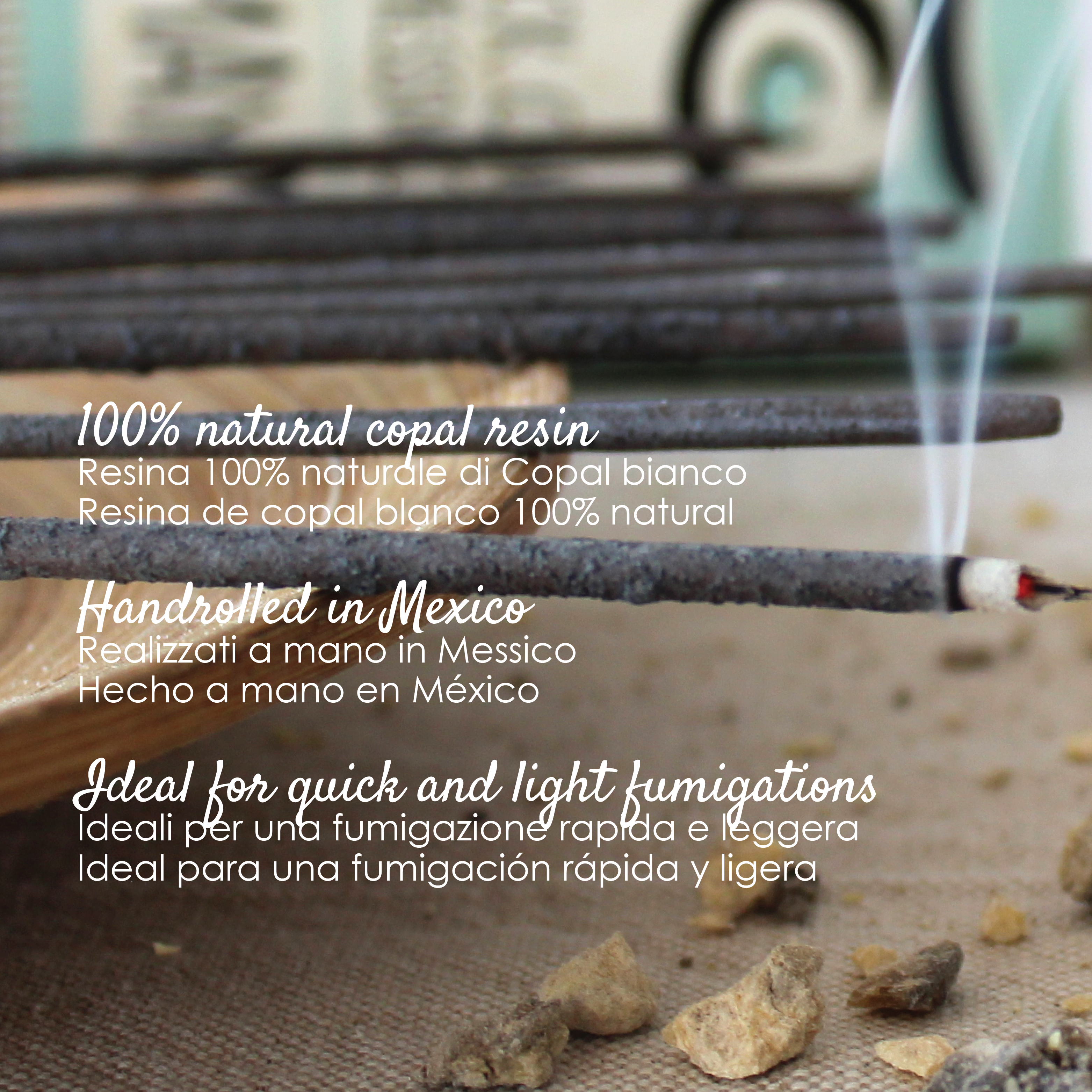 Herborea srl – Incenso por atacado – Incensos de copal branco do México - Maya - 10 varetas2