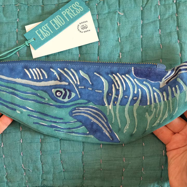 East End Press - Wholesale Pencil Case/Pouch - Whale Fabric Case3