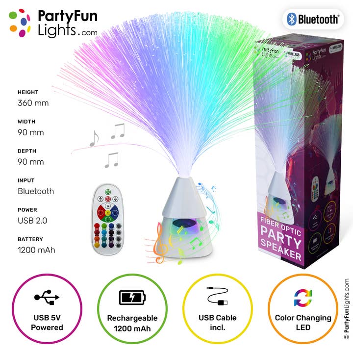 PartyFunLights Europe B.V. - Wholesale Speakers - PartyFunLights - Fiber Optic Speaker Lamp with color changing3