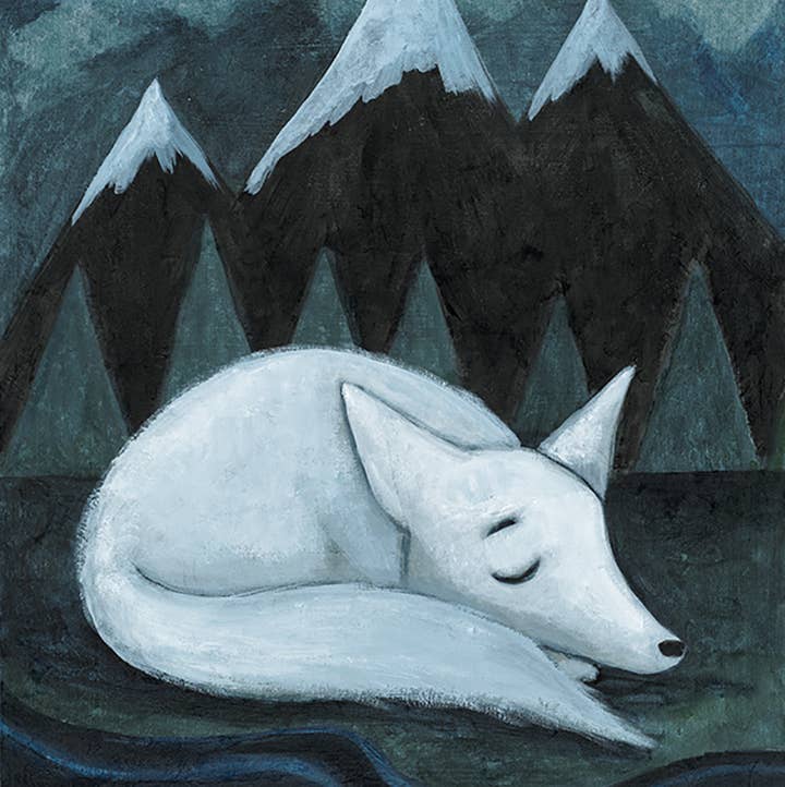 Lisa Kurt art + illustration - Wholesale Art Print - Coyote Slumber 11" x 14" archival print0