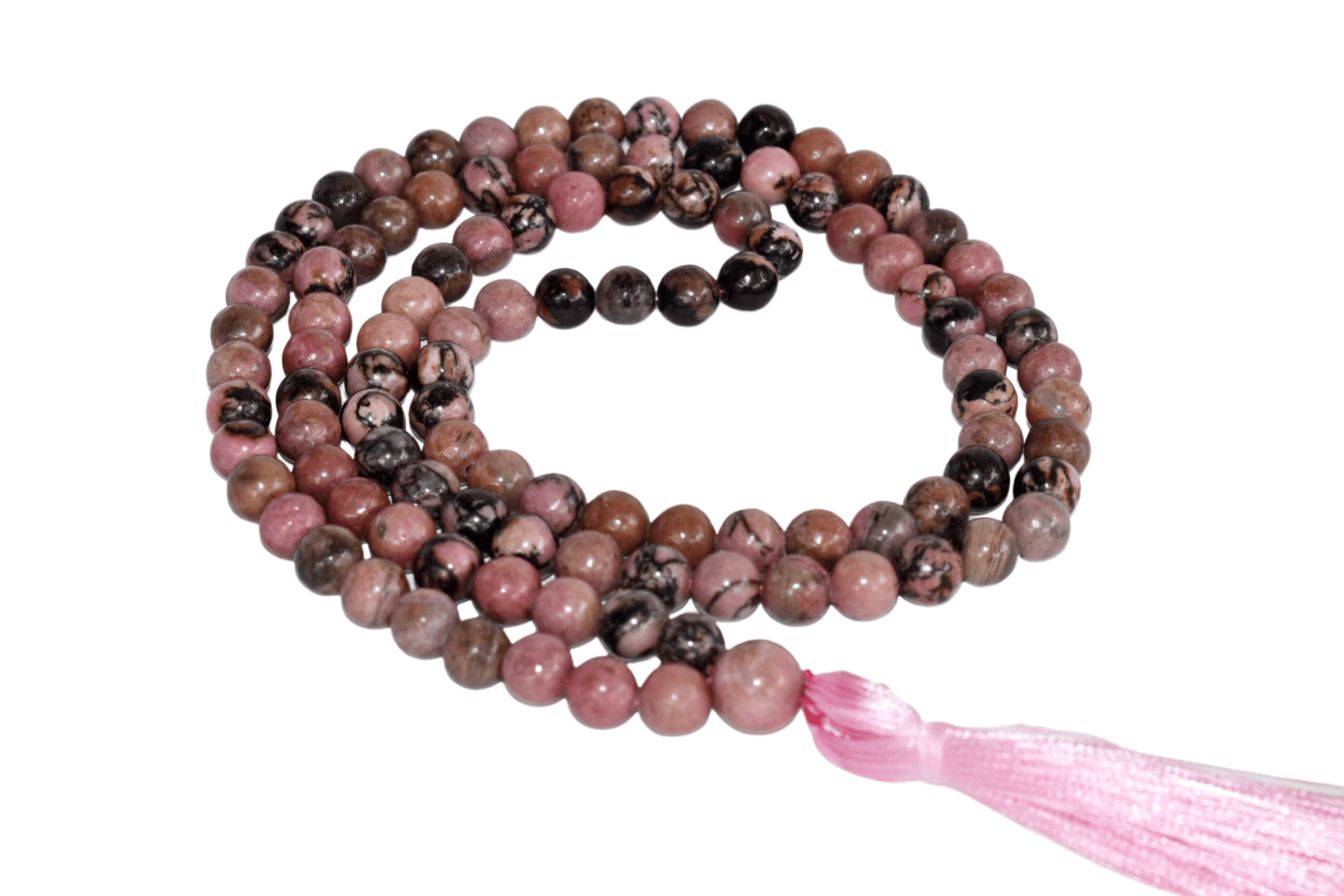 Soothing Crystals - Wholesale Ketting met gebedskralen - Edelsteen Mala | Rhodoniet | 108 Gebedskralen Jap Mala0