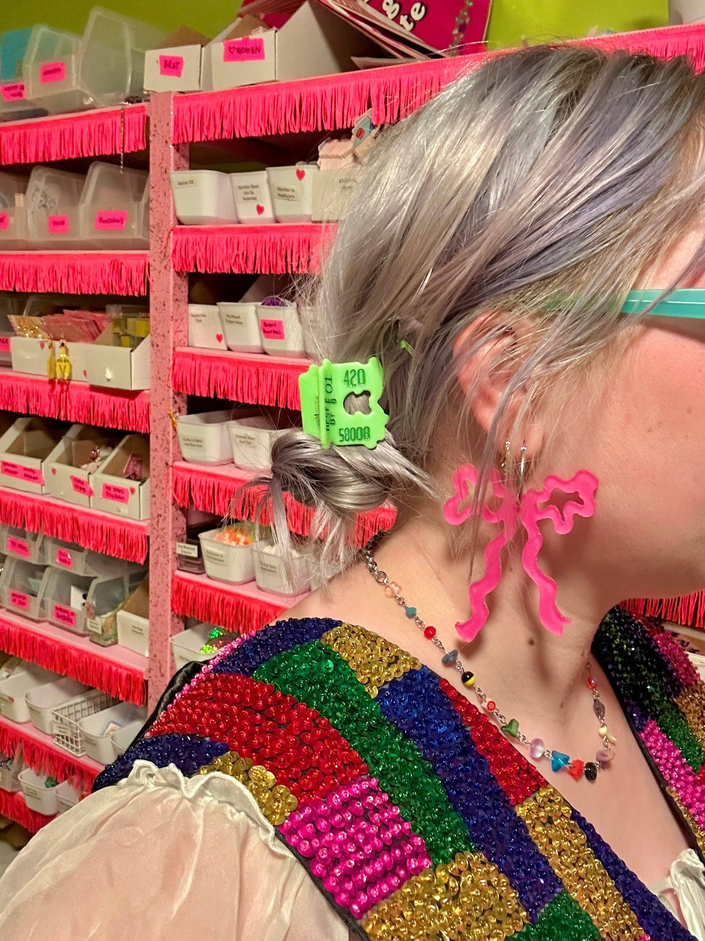 The Peach Fuzz - Wholesale Haaraccessoireset - Dames - Mini haarclip in broodclipstijl5