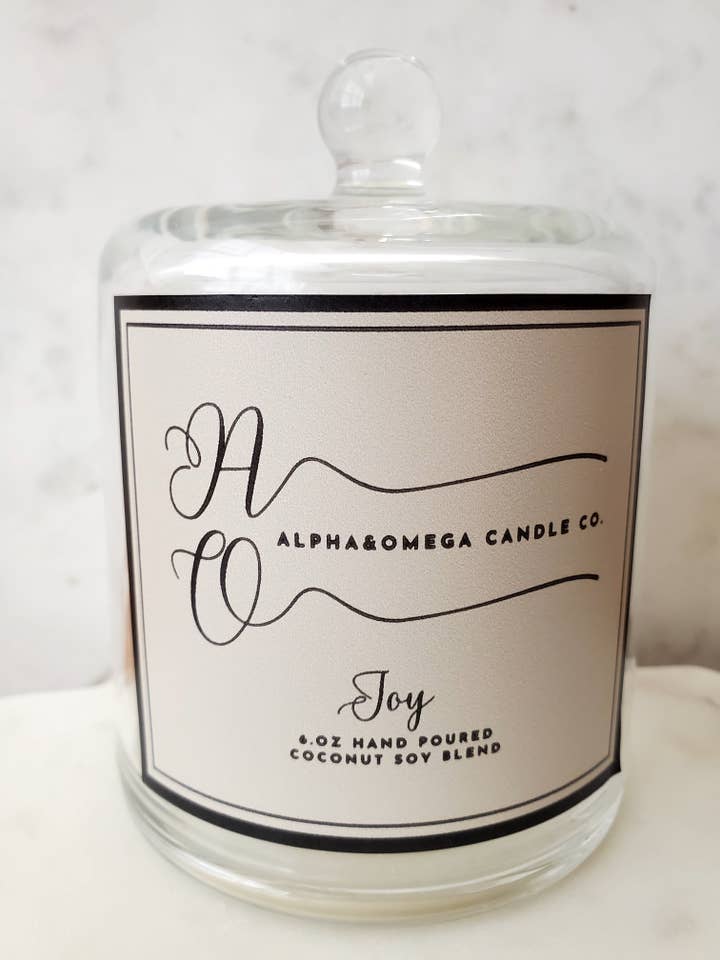 Joy 6 oz Mezcla de Coco y Soja para venta al por mayor de Alpha & Omega Candle Co.
