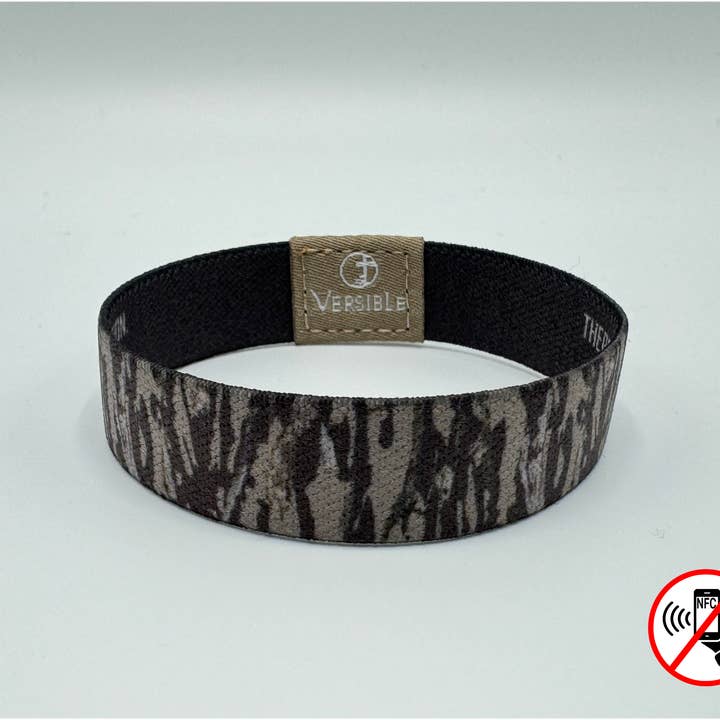 Versible - Wholesale Wristband - Versible® Wristbands - Tree Bark Camo / 2 Corinthians 5:17