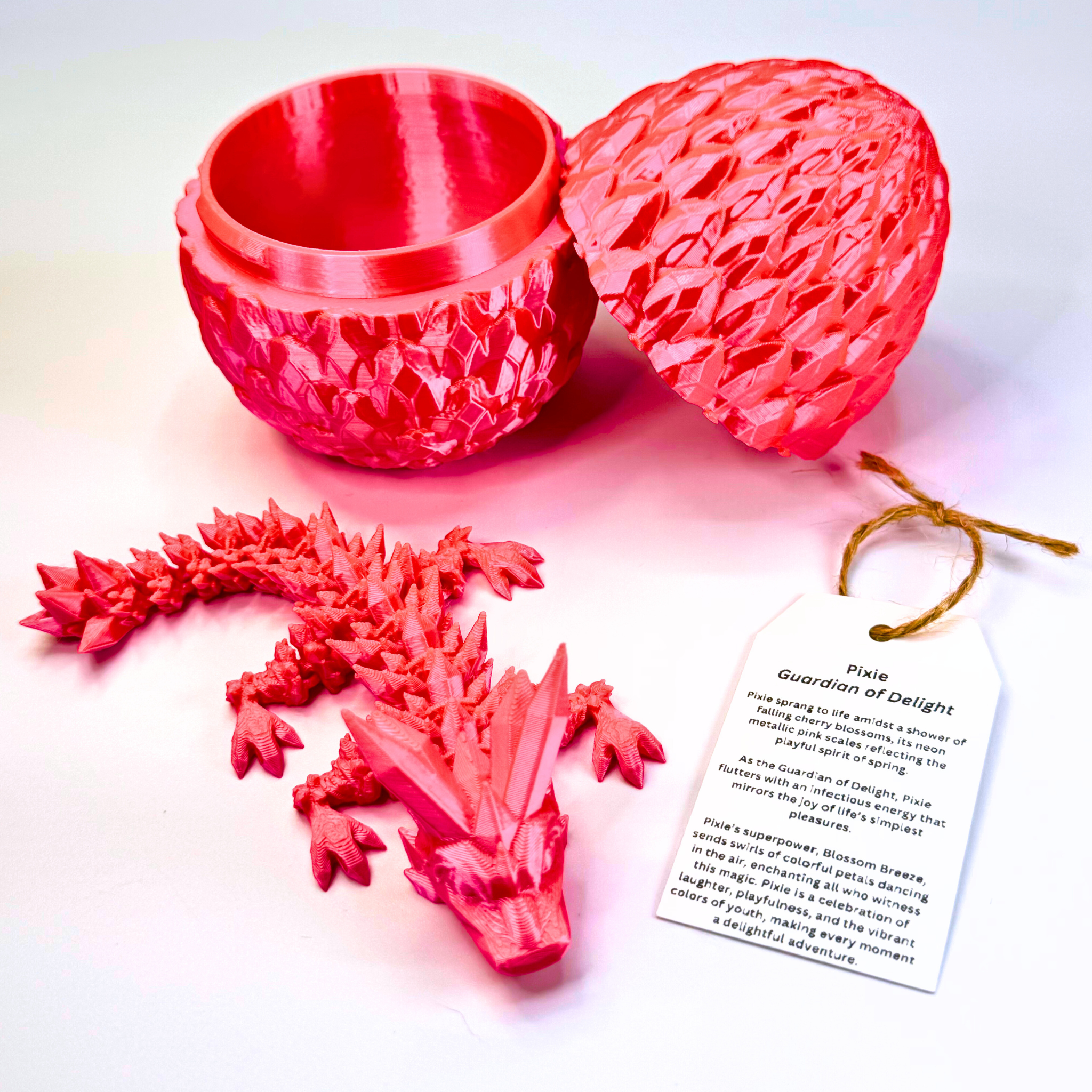 Dragon Fidgets - Wholesale Fidget Toy - Kids - 6IN Baby Crystal Dragon & Optional 4IN Egg, Fidget Toy5