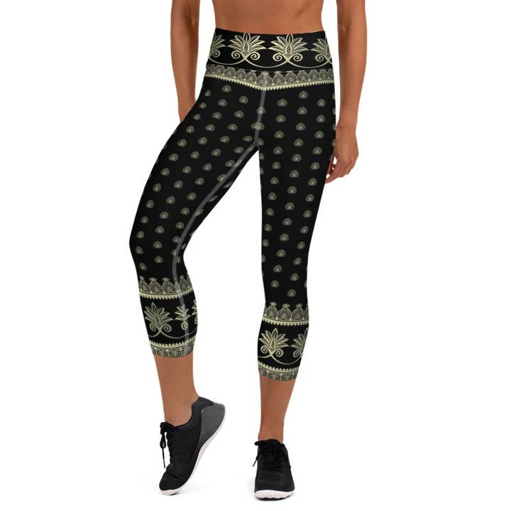 Prana (sort) Dame Yoga Capri Leggings for engroshandel hos SuniaYoga