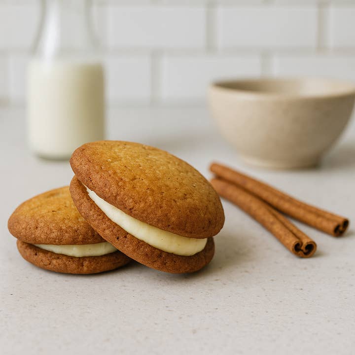 Sandwich de biscuits Snickerdoodle Keto pour la vente par ChipMonk Baking