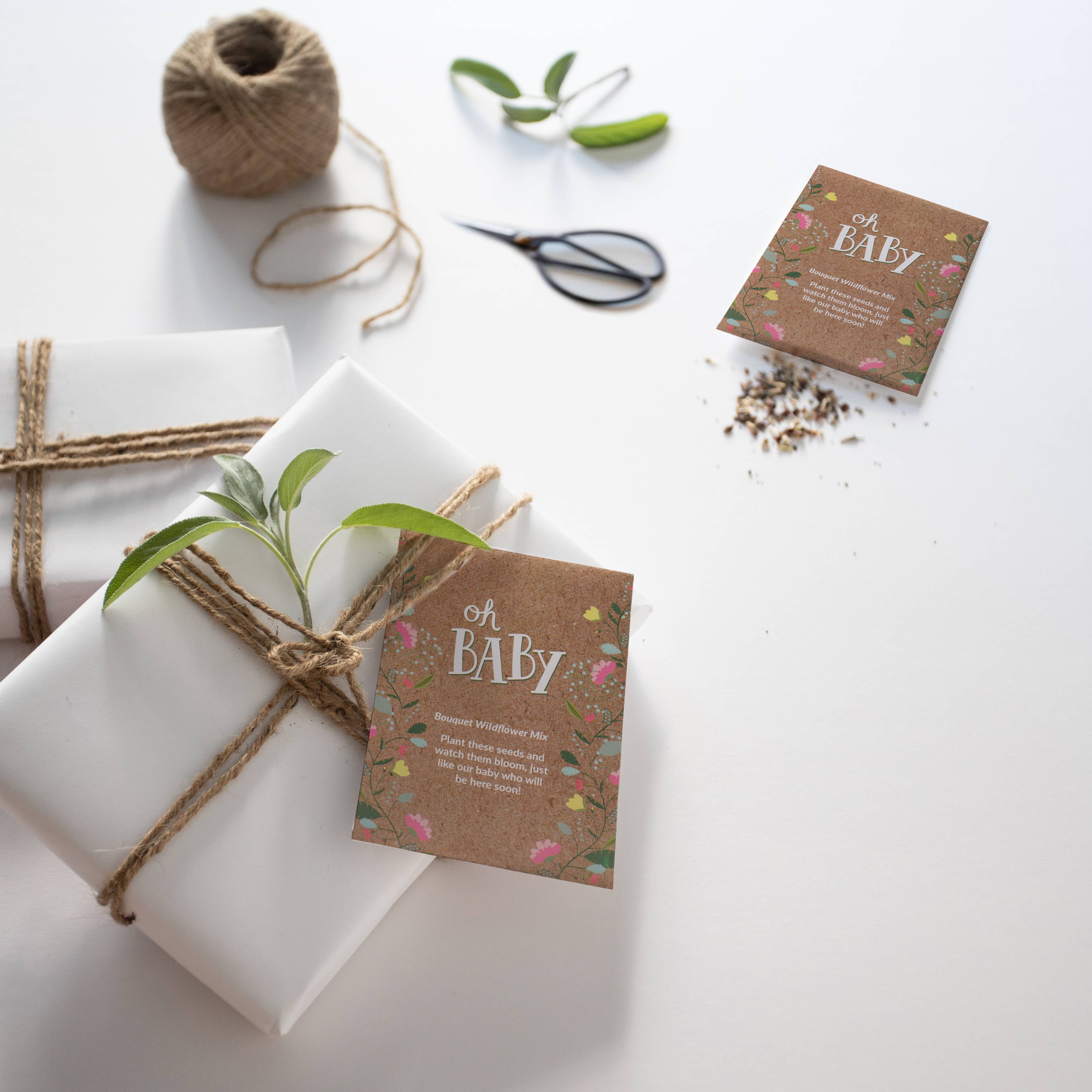 Bentley Seed Co. - Wholesale Plant Seeds - Oh Baby Baby Shower Brown - Bouquet Wildflower Seed Packets9