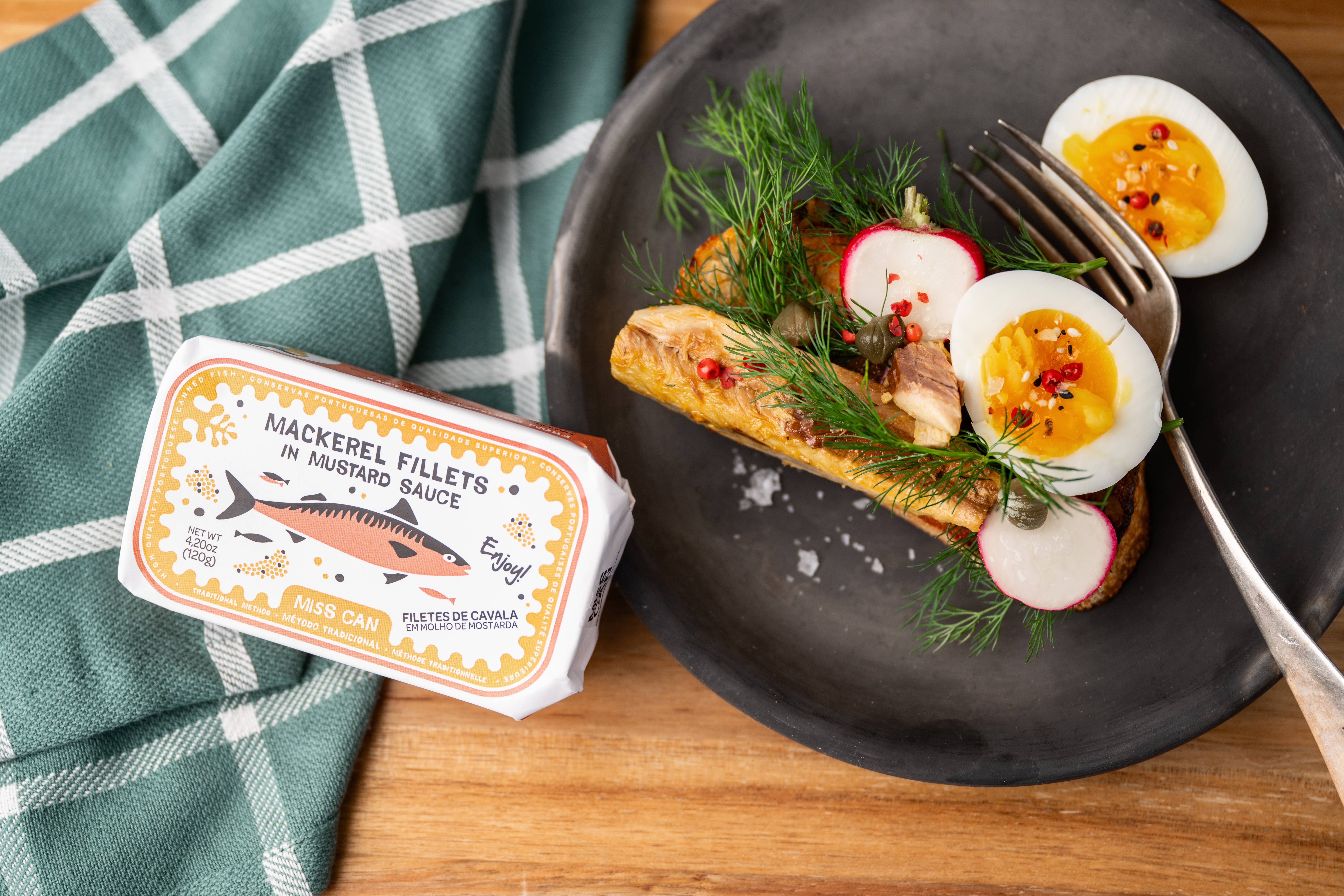 Miss Can by Tin2Table - Wholesale Tinned Fish - MACKEREL FILLETS WITH MUSTARD SAUCE1