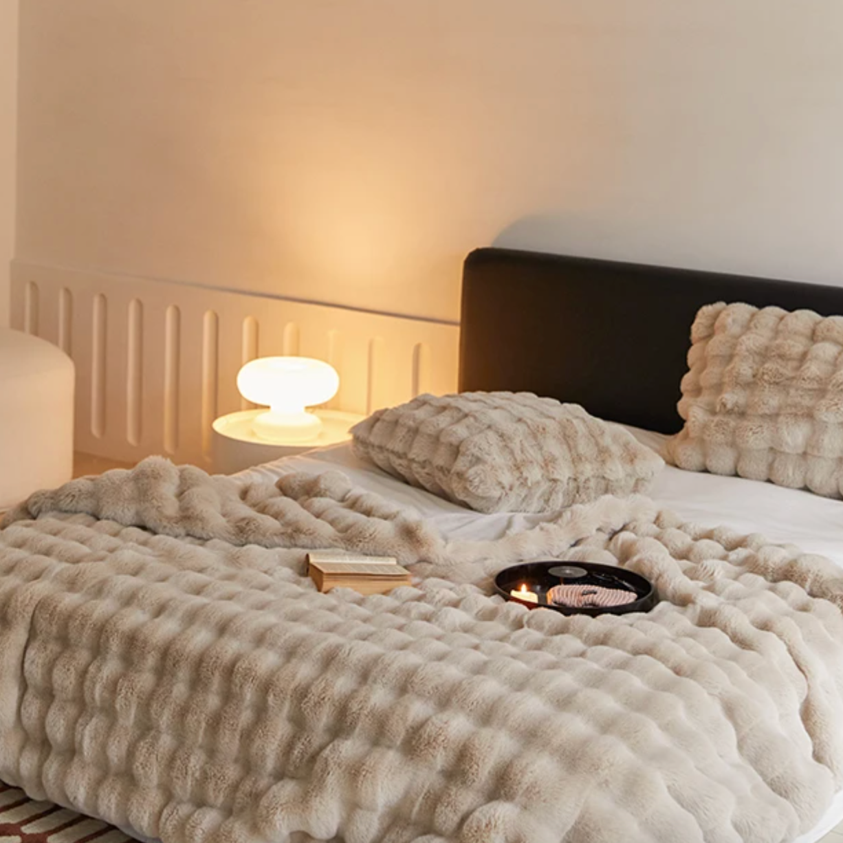 BRECK + FOX – wholesale Throw pillow cover – Rabbit Faux Fur Pillow Cover10