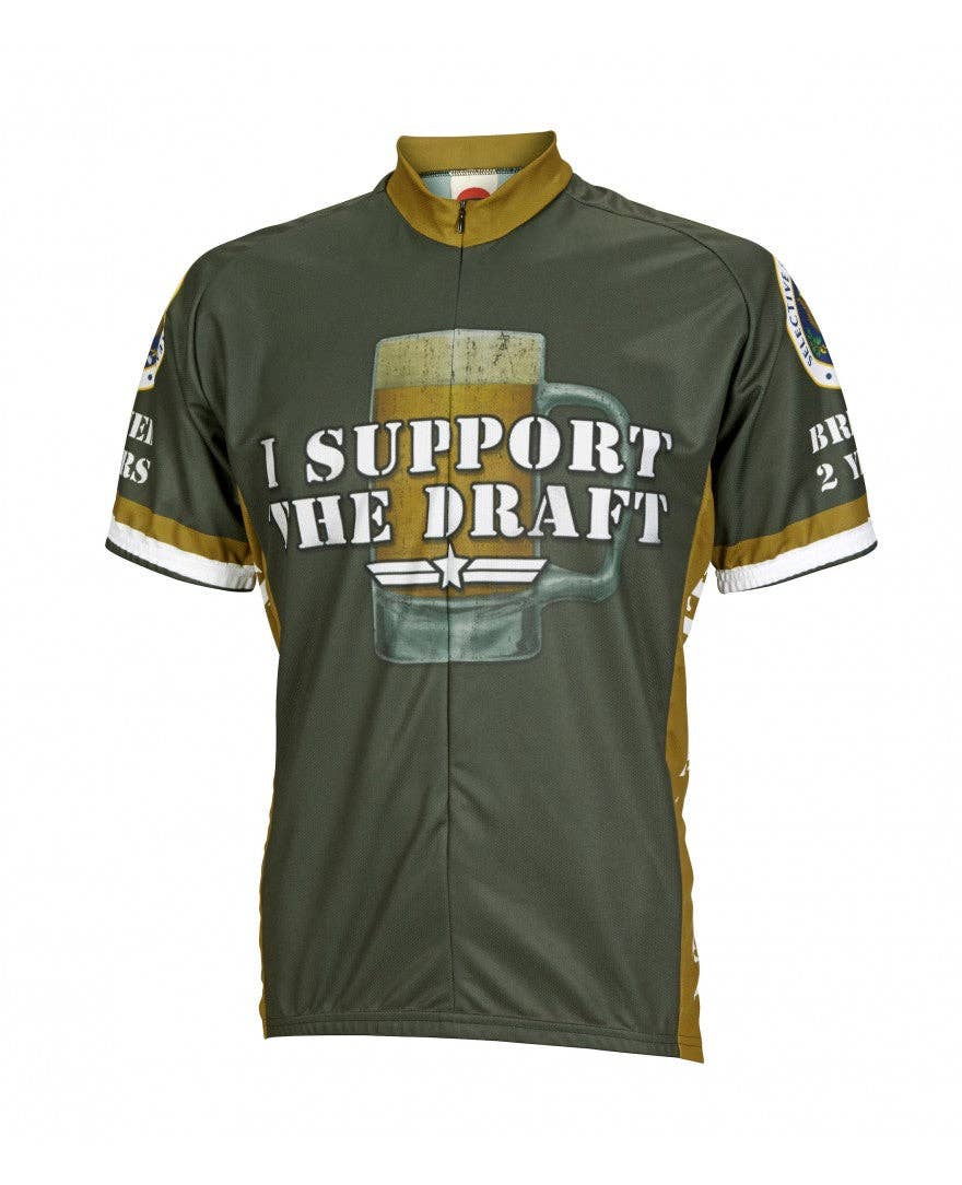 Charcoal I Support the Draft Men's Cycling Jersey (S, M, L, XL, 2XL, 3XL) for wholesale on Faire