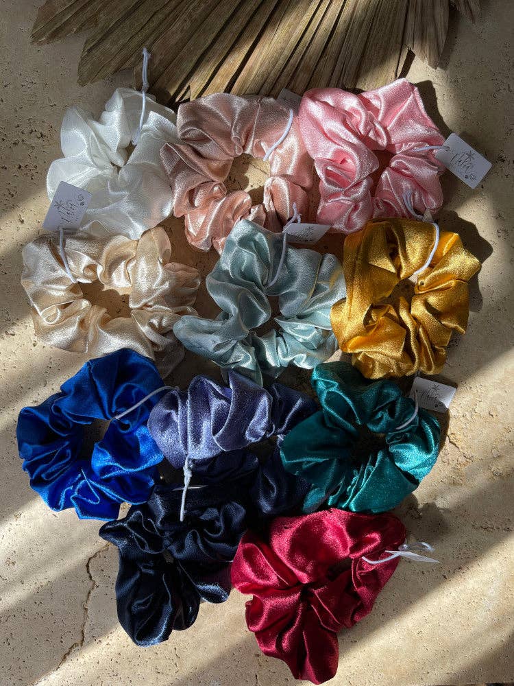 Nakoa The Label – wholesale Scrunchie - Women’s – Scrunchie - Satin - Cobalt1