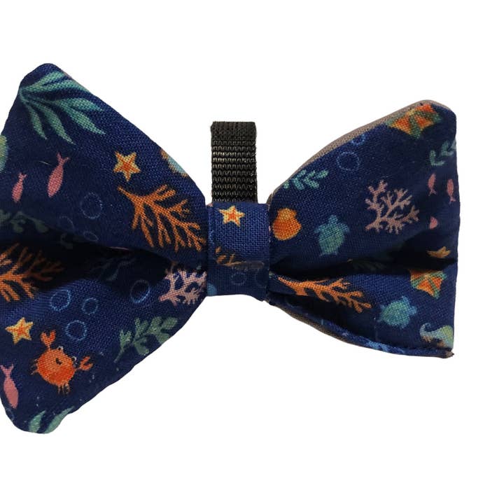 Fiocco blu ocean life per cani per la vendita all'ingrosso da parte di Mixnature Collars