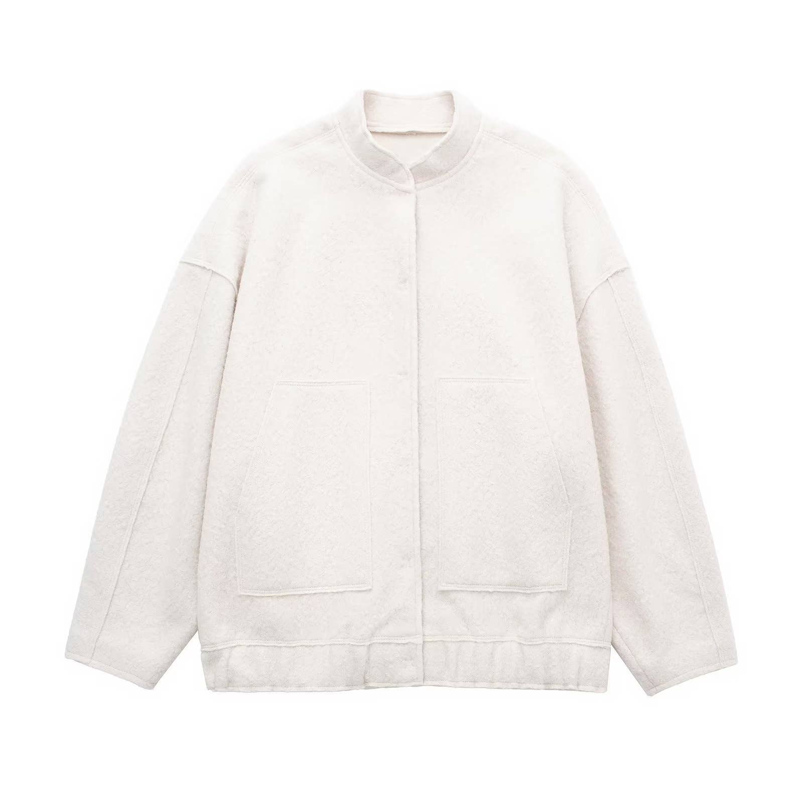 HIDDENBRAND - Wholesale Bomber Jacket - Women's - oversized boxy bomber jacket3