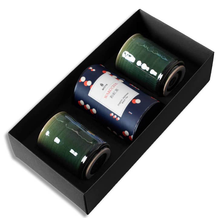 Moya Matcha – wholesale Tea set – Moya Tea 2 Kasai Mugs Organic Leaf Tea Set1