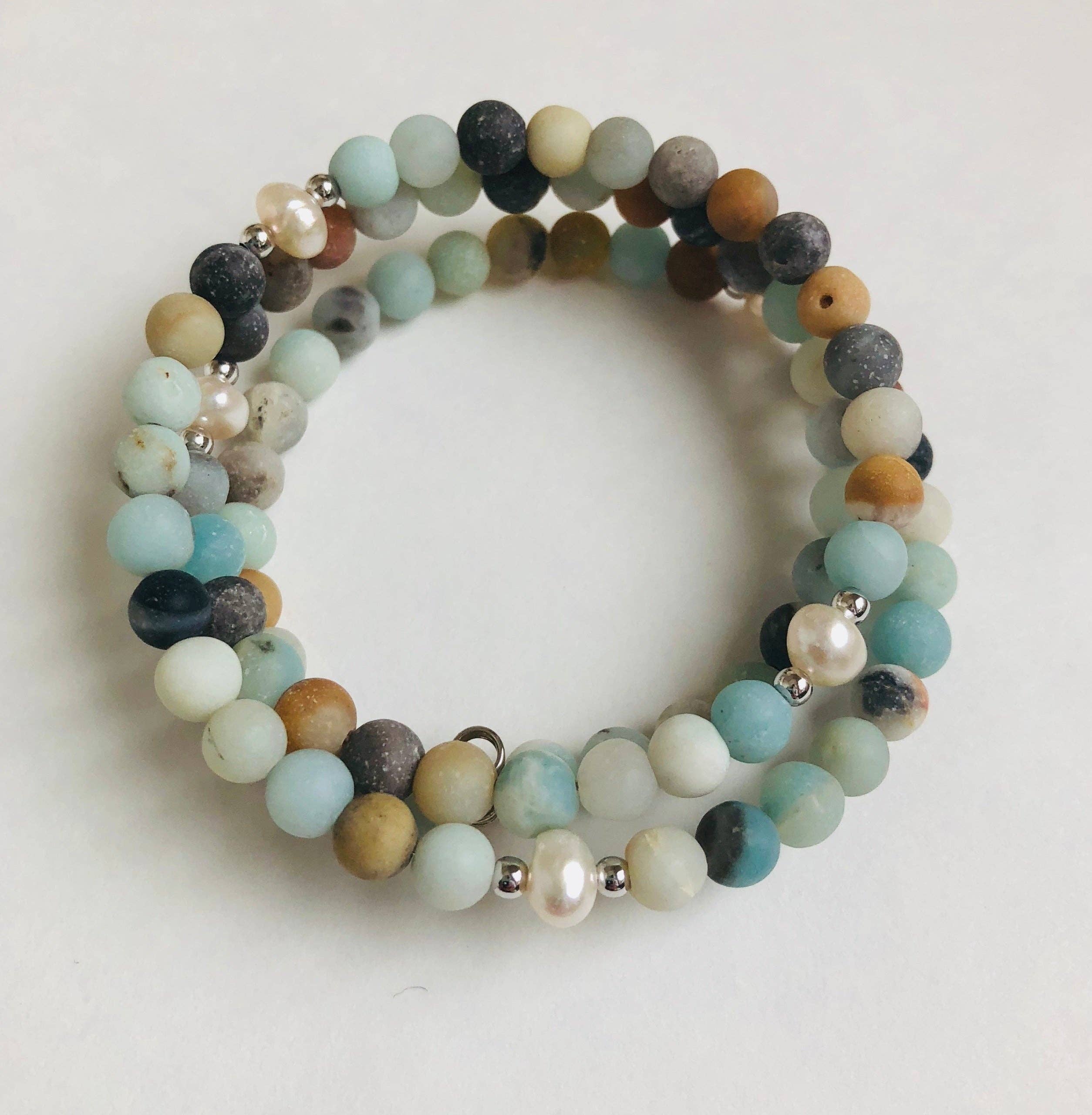 Studio G – Großhandel Perlenarmband – #792 - Amazonit-Frühlingsarmband0