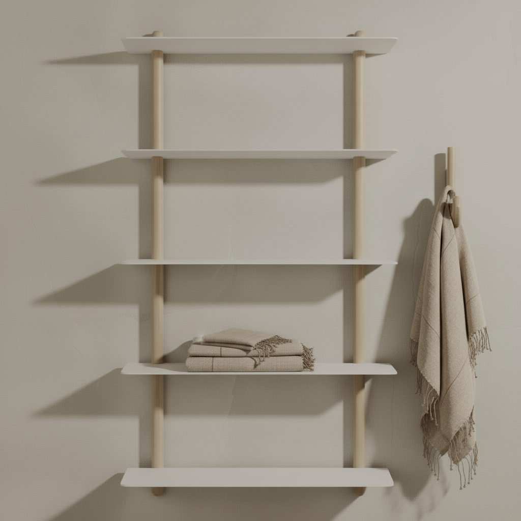Studio Nordhaven - Wholesale Wall Mounted Shelf - NIVO Shelf Large E - light oak/white5