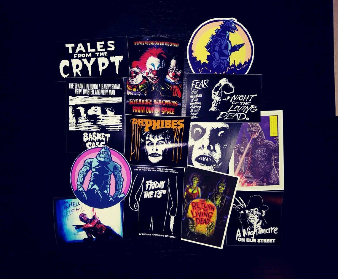 GOBLINHAUS – Adesivo por atacado – 100 Adesivos Aleatórios - Horror, Monstros, Halloween1