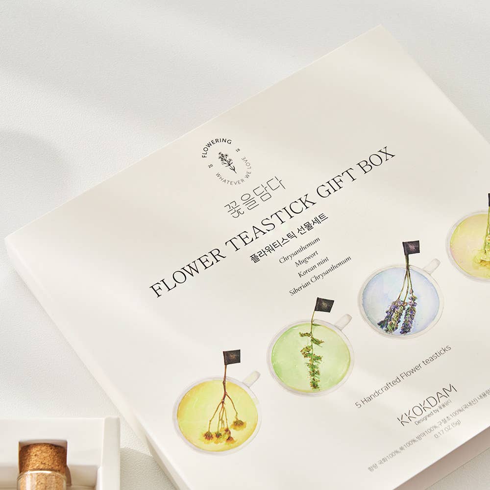 KKOKDAM Premium Flower Tea - Vendita all'ingrosso Tè sfusi - Set regalo di bastoncini di tè ai fiori combinati (1 set = 5 bastoncini)6