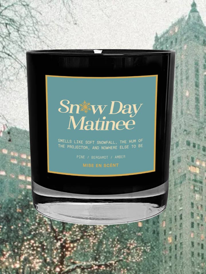 Bougie Matinée Jour de Neige pour la vente par Mise en Scènt