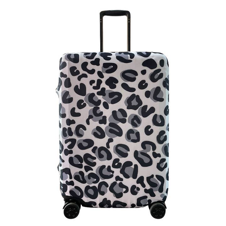 Periea Luggage Cover Sm, Med, L & XL - Silver Leopard for wholesale by Periea