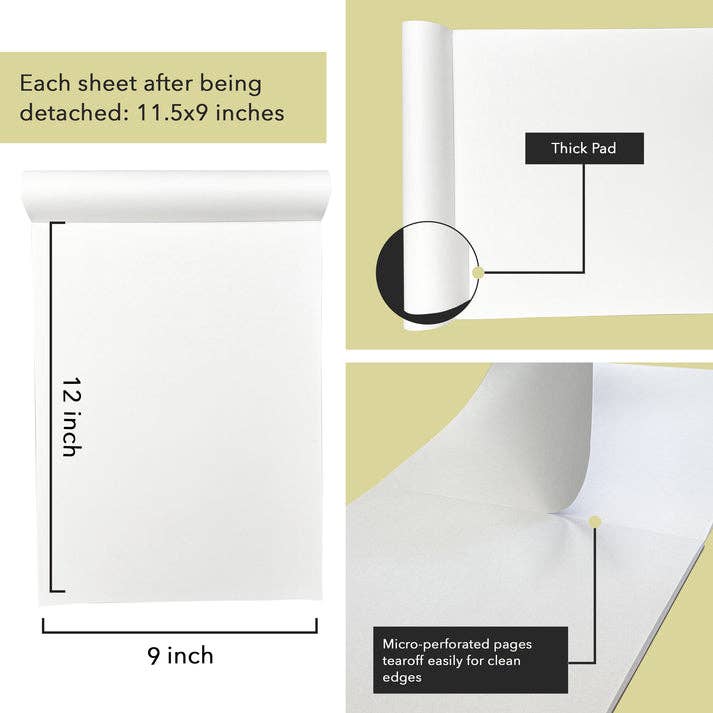 Three Leaf Products - Wholesale Sketchbook/Sketchpad - Three Leaf 9 X 12 Premium Sketch Pad 40 Ct. (Pack of 48)4