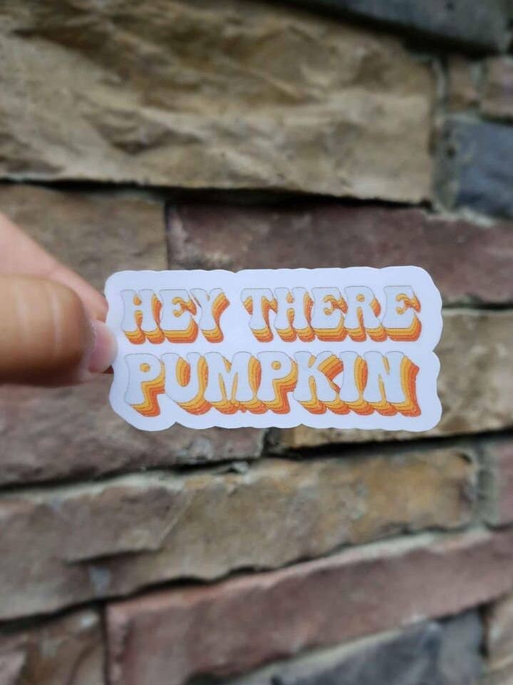 Adesivo de abóbora Olá por atacado de A Little Design Company