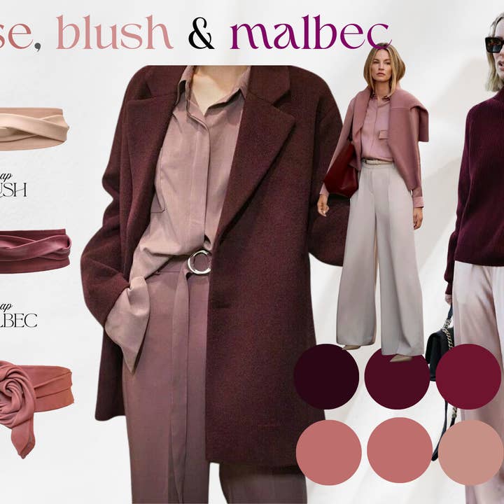 ADA Collection Belts – Großhandel Gürtel – Damen – Wickelgürtel – Cinder Rose | Verstellbare Einheitsgröße | Kernstil8