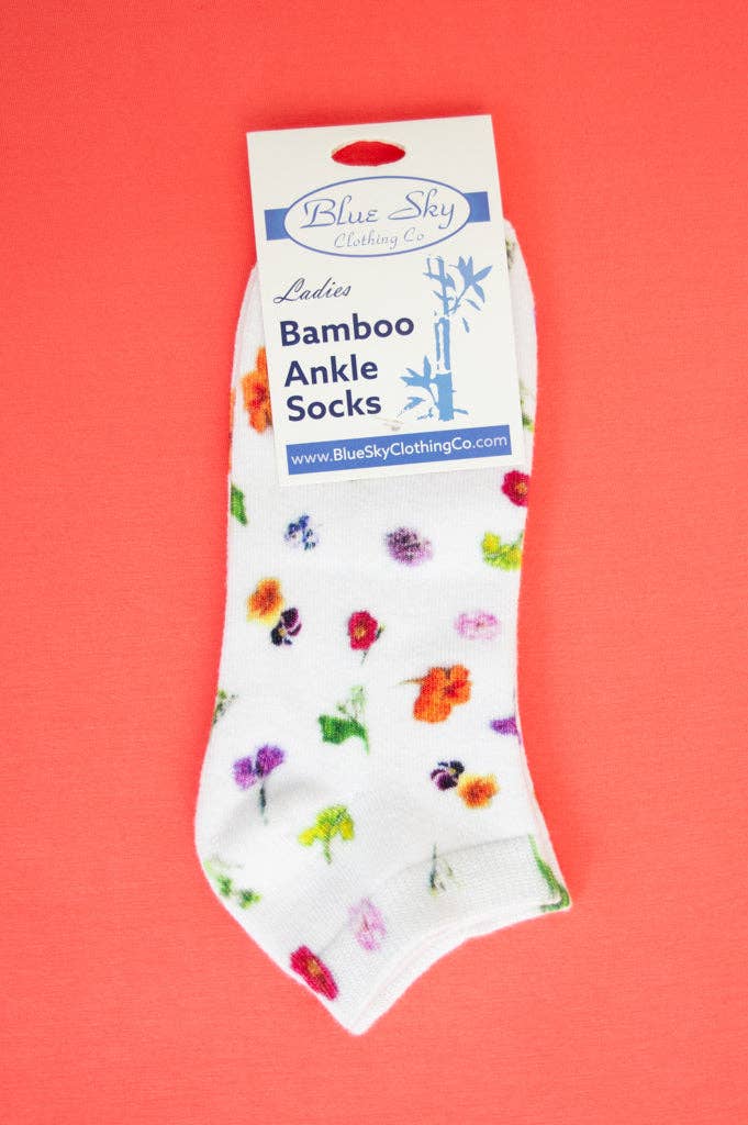 Blue Sky Clothing Co LLC - Wholesale Socks - Women's - Ladies Ankle Bamboo Socks, Assorted Prints13