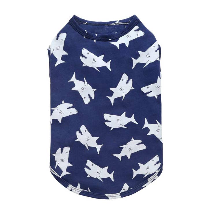 Funny Shark Prints Dog Shirt for wholesale by Fitwarm