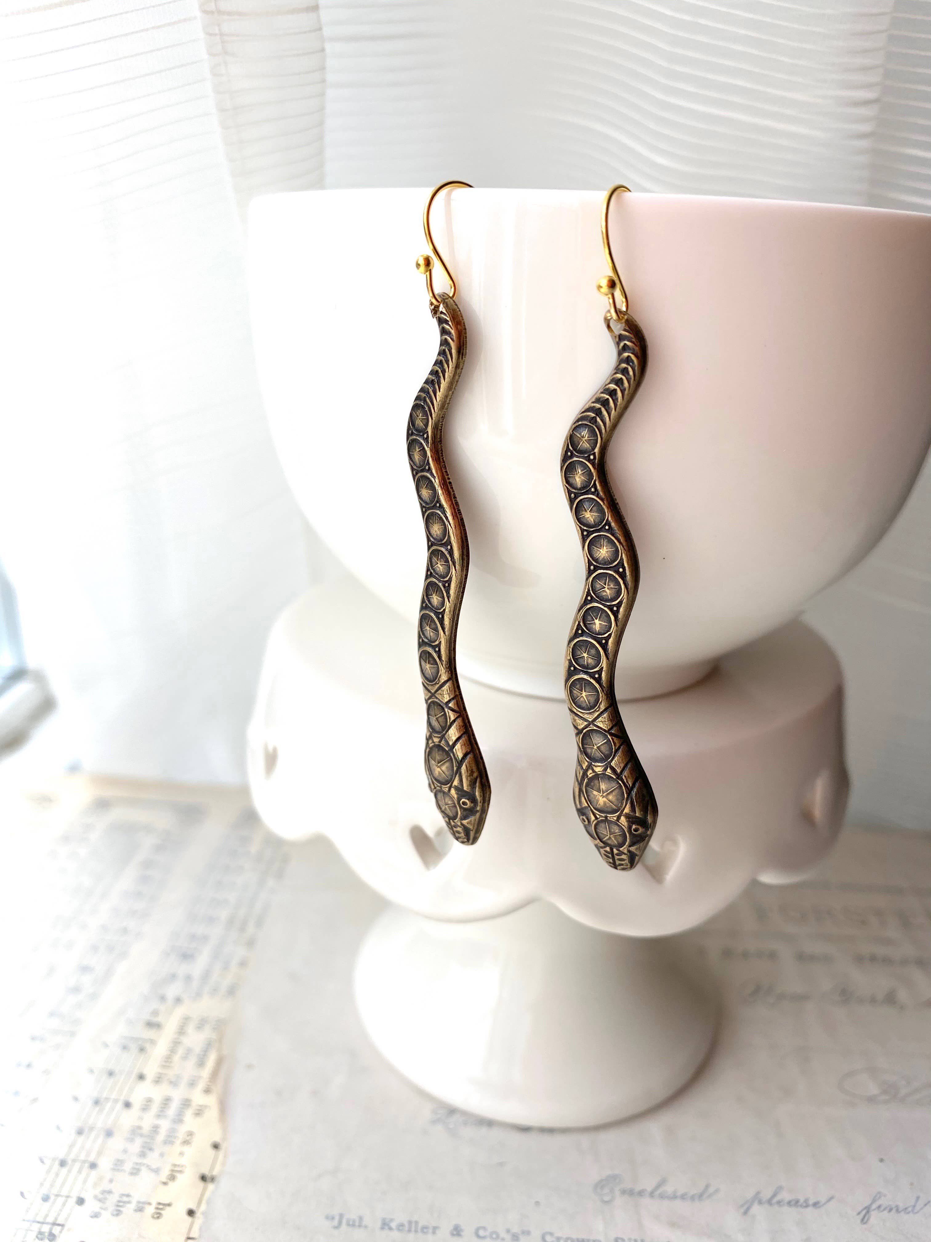 Red Truck Designs - Wholesale Dangle Earrings - Snake Charmer Earrings Reptile Serpent5