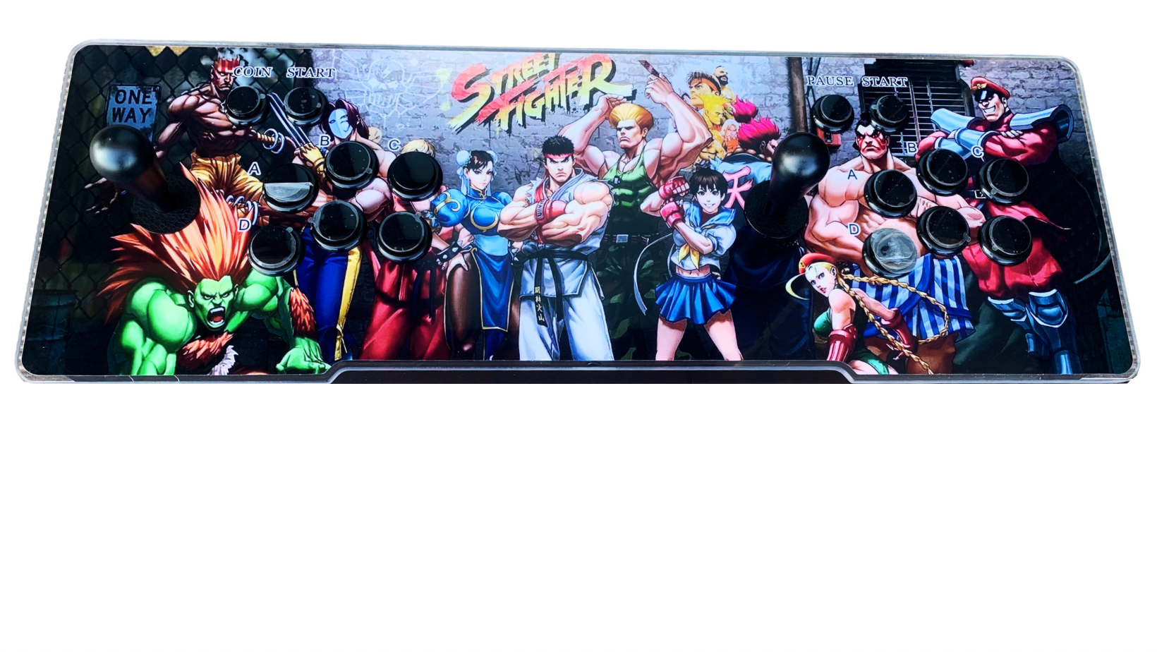 Nice Stuff Sales – wholesale Small/handheld appliance – Backlit Pandora Box Console with 28,000 retro games and 3D games and sound system Special Edition Street Fighter3
