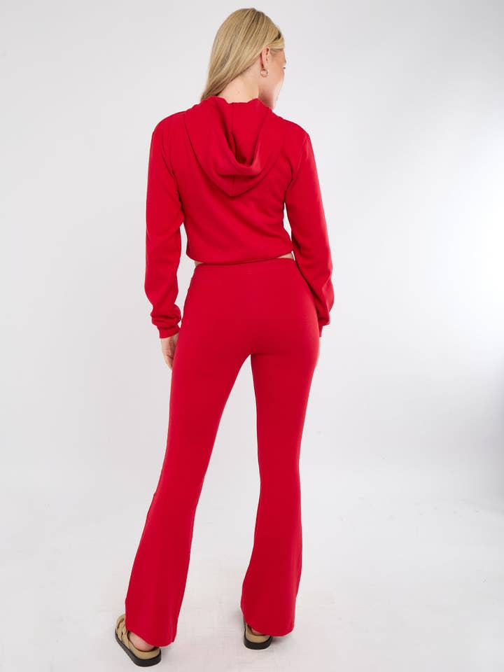 AX Labels - Wholesale Lounge Set - Women's - Interlock Cropped Zip Hoodie and Flared Trouser Set58