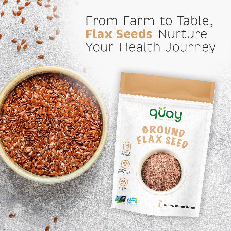 Quay Naturals – wholesale Protein/superfood powder – Organic Ground Flaxseed2