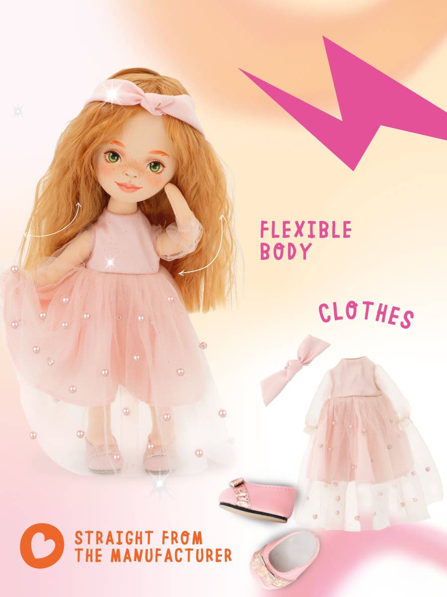 Orange Toys - Vendita all'ingrosso Bambola - Bambini - Bambola Sunny con abito rosa - 32 cm9