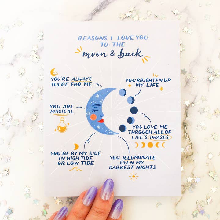 Mond und Back Card für den Großhandel von Julia Kestner Designs