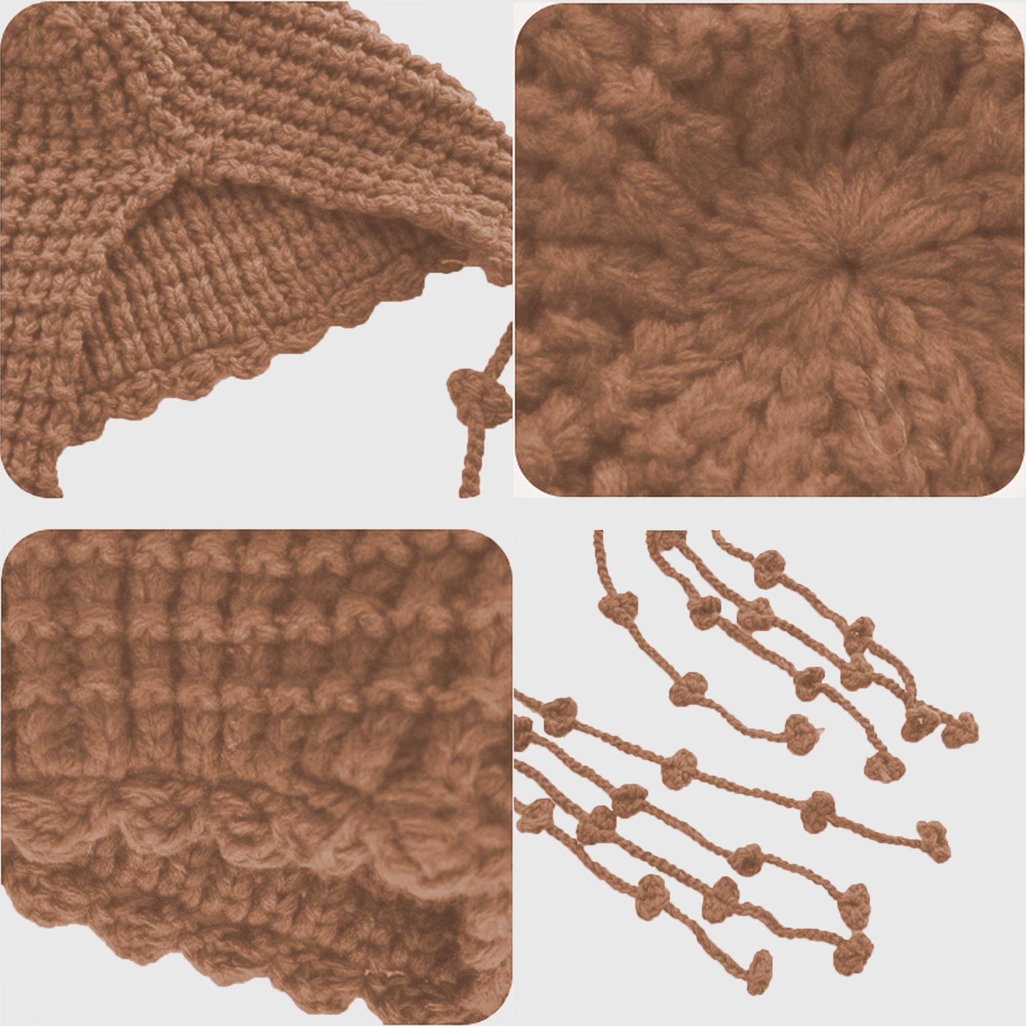 AK Brand - Vendita all'ingrosso Berretto - Donna - Berretto all'uncinetto con dettagli a nappina8