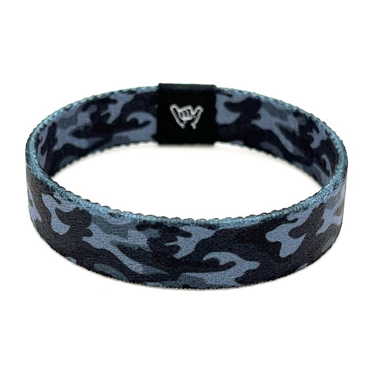 Hang Loose Bands – wholesale Woven/braided bracelet – Midnight Camo Wristband Bracelet2