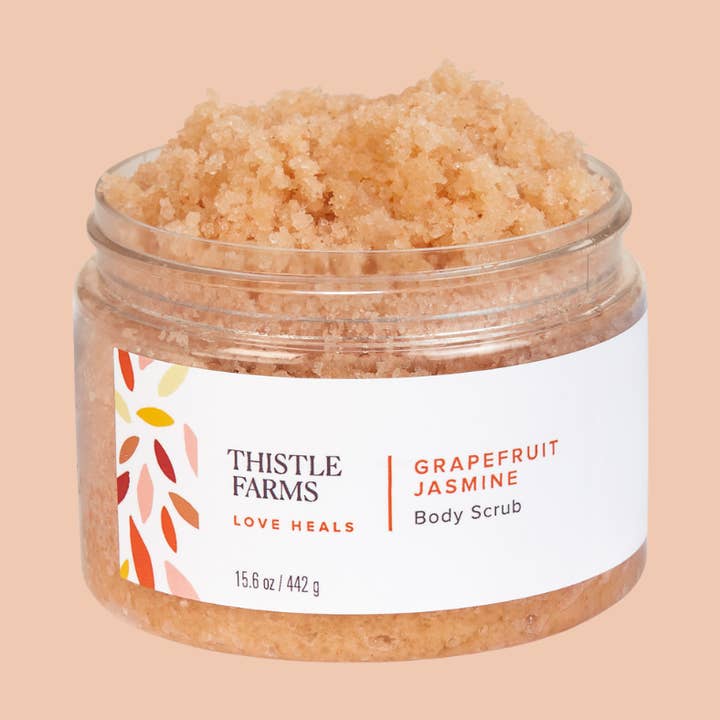 Exfoliating Grapefruit Jasmine Body Scrub for wholesale by Thistle Farms