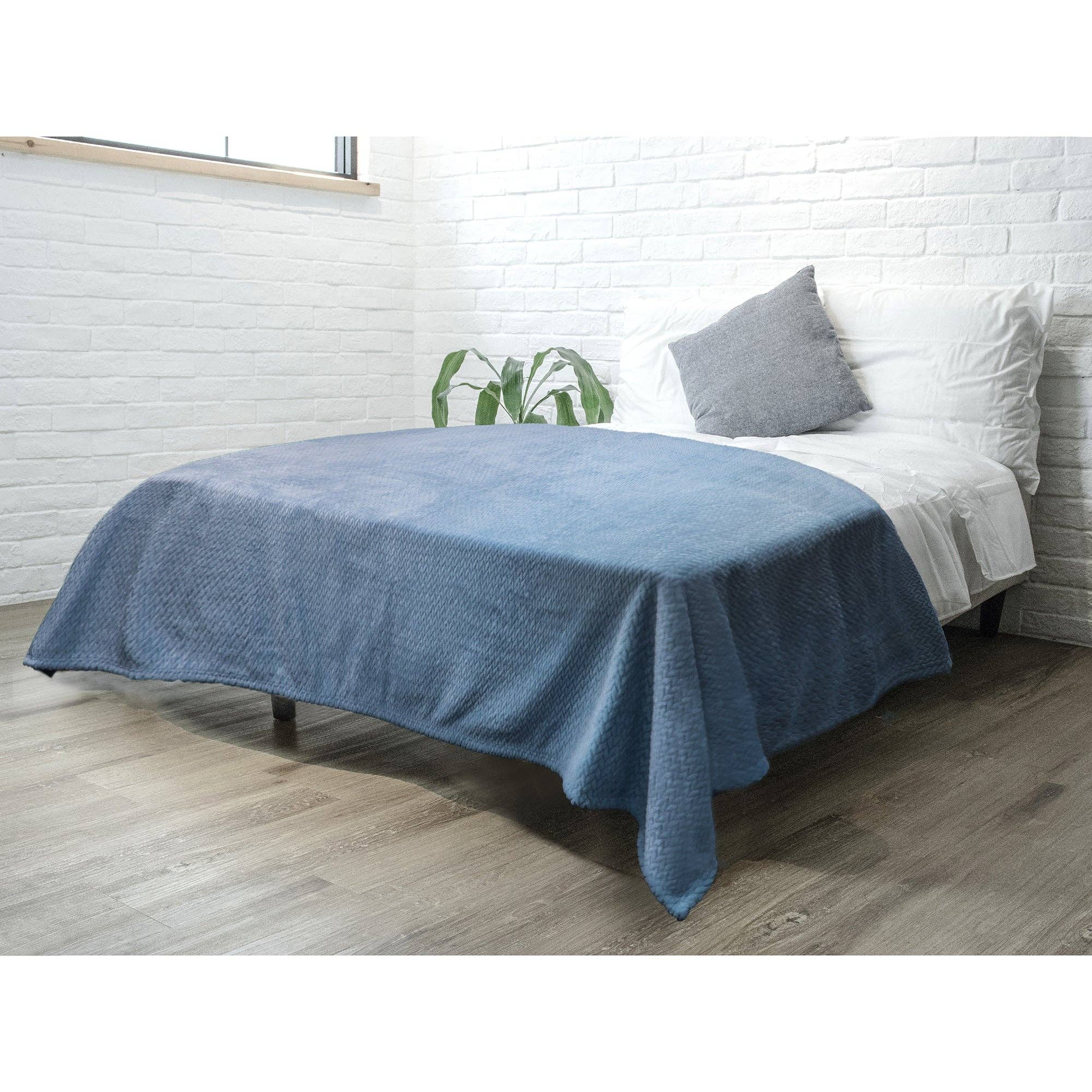 Pavilia – Manta para sofá por atacado – Cobertor de fleece texturizado com estampa de folhas28