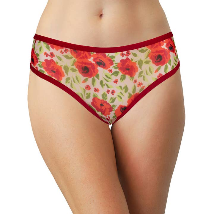 Vinterblomsternet G-streng – Ren Komfort XS–3X for engroshandel hos Teri Lingerie's Love Libby Panties