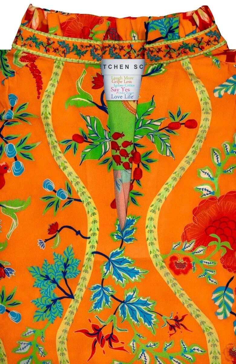 Gretchen Scott LLC - Wholesale Tunic - Women's - Ruffleneck Tunic - Jungle Symphony19