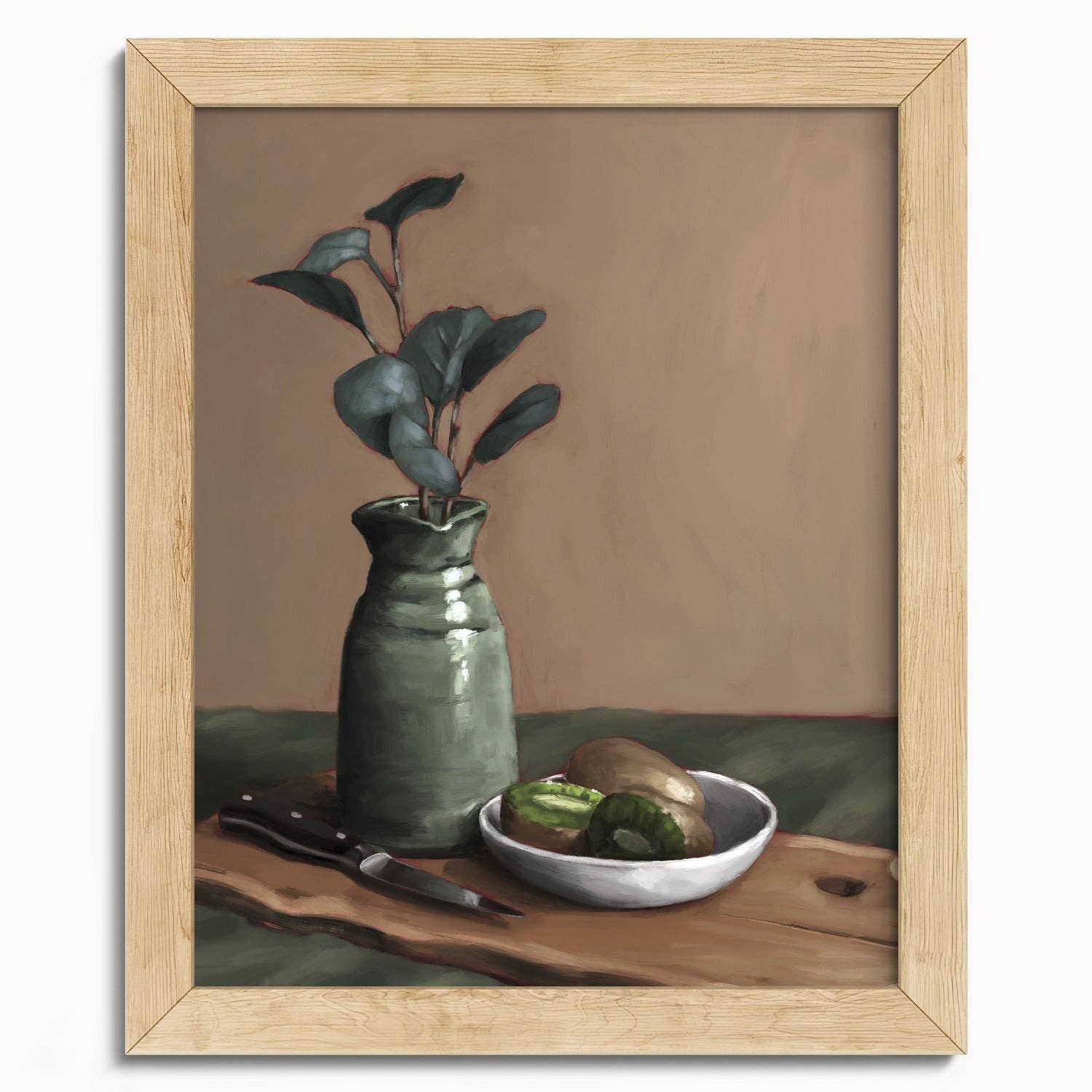 The Ugly Cat Studio - Wholesale Art Print - Eucalyptus and Kiwi Still Life Art Print12